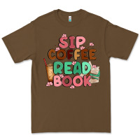 Cacao sip coffee read book Premium Tee - MaliasSmallBusiness