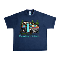 Navy camping is intents Urban Heavy Tee - JahusDesignShop