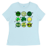 Baby Blue st patrick's day Ladies Tee - MaliasSmallBusiness