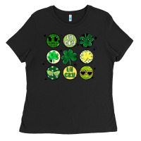 Black st patrick's day Ladies Tee - MaliasSmallBusiness