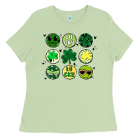 Matcha st patrick's day Ladies Tee - MaliasSmallBusiness