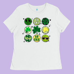 St Patrick's Day Ladies Tee Designed By Maliassmallbusiness