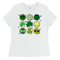 White st patrick's day Ladies Tee - MaliasSmallBusiness