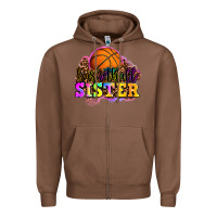 Chestnut basketball sister Zipper Hoodie - OliviaCreatesArt