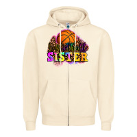 Sandshell basketball sister Zipper Hoodie - OliviaCreatesArt