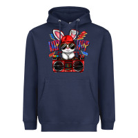 Navy hip hop Heavyweight Hoodie - FaDigitalArtStudio