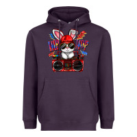 Plum hip hop Heavyweight Hoodie - FaDigitalArtStudio