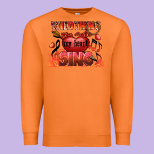 Valentine's Day Wild Thing You Make My Heart Sing Premium Sweatshirt Designed By Fadigitalartstudio