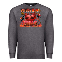 Charcoal Heather Valentine's Day Wild Thing You Make My Heart Sing Premium Sweatshirt - FaDigitalArtStudio
