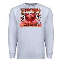 Heather Grey Valentine's Day Wild Thing You Make My Heart Sing Premium Sweatshirt - FaDigitalArtStudio