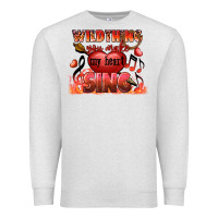 Oatmeal Heather Valentine's Day Wild Thing You Make My Heart Sing Premium Sweatshirt - FaDigitalArtStudio