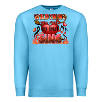 Ocean Blue Valentine's Day Wild Thing You Make My Heart Sing Premium Sweatshirt - FaDigitalArtStudio