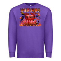 Purple Valentine's Day Wild Thing You Make My Heart Sing Premium Sweatshirt - FaDigitalArtStudio