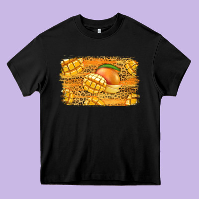 Mango Background Heavy Core Tee Designed By Jasminsmagicworld