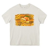 Cream Mango Background Heavy Core Tee - Jasminsmagicworld