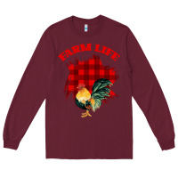 Burgundy Farm Life Long Sleeve Tee - Bettercallsaul