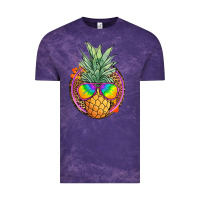 Cloud Purple pineapple and glasses Vintage Tee - JahusDesignShop
