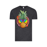 Vintage Black pineapple and glasses Vintage Tee - JahusDesignShop