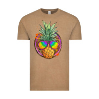 Vintage Coffee pineapple and glasses Vintage Tee - JahusDesignShop
