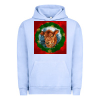Pigment Grape Ice christmas red angus calf head Urban Hoodie - LillyAllenDesigns