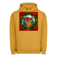 Pigment Peanut Butter christmas red angus calf head Urban Hoodie - LillyAllenDesigns
