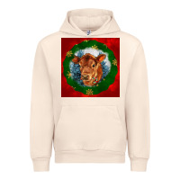 Sandshell christmas red angus calf head Urban Hoodie - LillyAllenDesigns