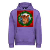 Tulip christmas red angus calf head Urban Hoodie - LillyAllenDesigns