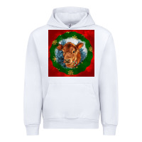 White christmas red angus calf head Urban Hoodie - LillyAllenDesigns