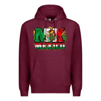 Burgundy MX Mexico Premium Hoodie - FaDigitalArtStudio