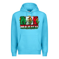 Ocean Blue MX Mexico Premium Hoodie - FaDigitalArtStudio