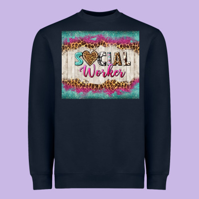 Western Social Worker Tumbler Tbs (1) Heavyweight Sweatshirt Designed By Tumblerdesignbyshophia