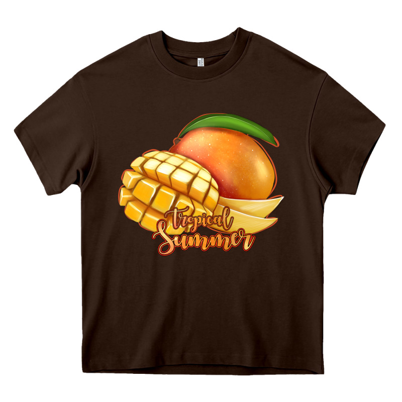 Mango Tropical Summer Heavy Core Tee by Jasminsmagicworld | Teevron