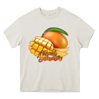 Cream Mango Tropical Summer Heavy Core Tee - Jasminsmagicworld