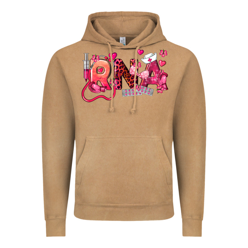 Rna Breast Cancer Registered Nurse Assistant Vintage Hoodie by LillyAllenDesigns | Teevron