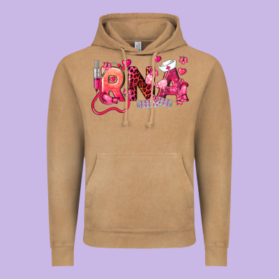 Rna Breast Cancer Registered Nurse Assistant Vintage Hoodie Designed By Lillyallendesigns