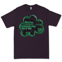 Plum st patricks day shamrock typography Premium Tee - MaliasSmallBusiness