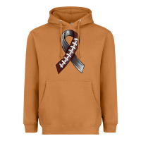 Meerkat Gray Ribbon American Football Heavyweight Hoodie - BundleAndBundleShop