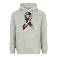 Moon Dust Gray Ribbon American Football Heavyweight Hoodie - BundleAndBundleShop