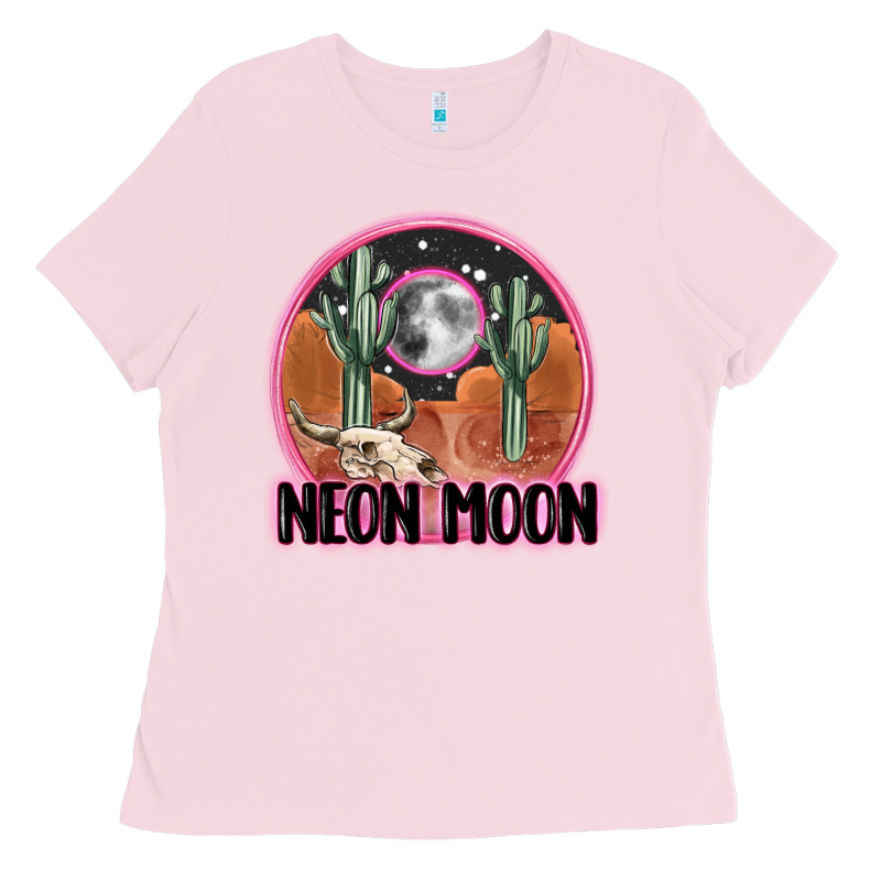 Neon Moon Ladies Tee by MaliasSmallBusiness | Teevron