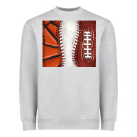Heather Grey baseball and basketball and football tumbler tbs Heavyweight Sweatshirt - TumblerDesignByShophia