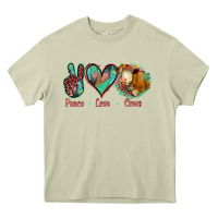 Mossy Peace Love Cows Heavy Core Tee - Jasminsmagicworld