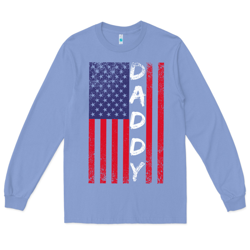 Daddy American Flag Long Sleeve Tee by Bettercallsaul | Teevron