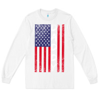 White Daddy American Flag Long Sleeve Tee - Bettercallsaul