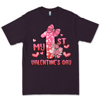 Plum my first valentines day Premium Tee - MaliasSmallBusiness