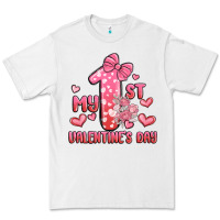 White my first valentines day Premium Tee - MaliasSmallBusiness