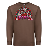 Chestnut skull xoxo rainbow valentine's day Premium Sweatshirt - FaDigitalArtStudio