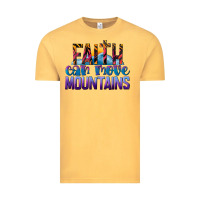 Vintage Mustard Faith Can Move Mountains Vintage Tee - LillyAllenDesigns
