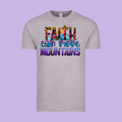 Faith Can Move Mountains Vintage Tee Designed By Lillyallendesigns