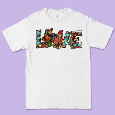 Love Rodeo Premium Tee Designed By Jahusdesignshop