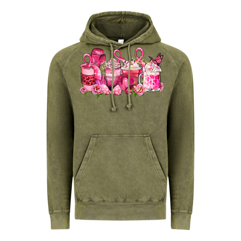 Cancer Coffee Cups Vintage Hoodie by LillyAllenDesigns | Teevron
